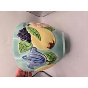 Vintage 1964 hand painted Decorative Fruit Bowl